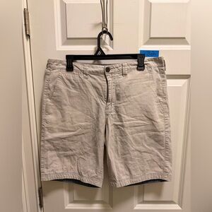 Mens Flag & Anthem Linen Blend Shorts